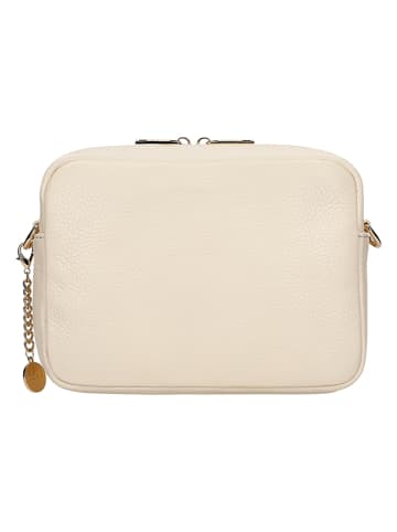 Wojas Leder-Umhängetasche in Beige - (B)23 x (H)16 x (T)6 cm