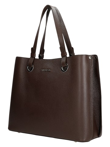 Wojas Skórzana torebka w kolorze brązowym - 34 x 28 x 12 cm
