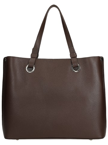 Wojas Skórzana torebka w kolorze brązowym - 34 x 28 x 12 cm