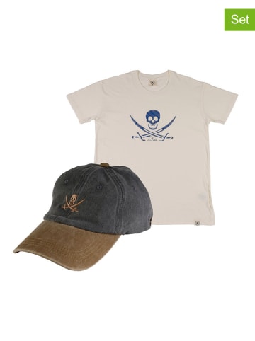 The Time of Bocha 2tlg. Outfit in Weiß/ Anthrazit