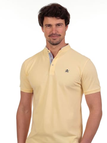 The Time of Bocha 2er-Set: Poloshirts in Dunkelbraun/ Gelb