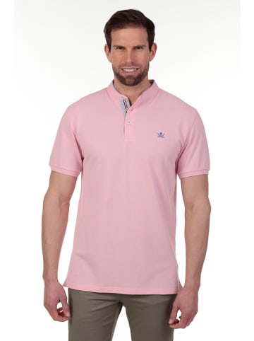 The Time of Bocha 2er-Set: Poloshirts in Dunkelbraun/ Rosa