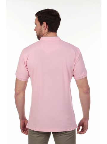 The Time of Bocha 2er-Set: Poloshirts in Dunkelbraun/ Rosa