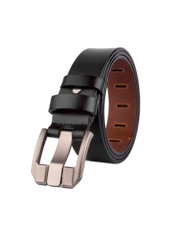 The Time of Bocha Leren riem zwart