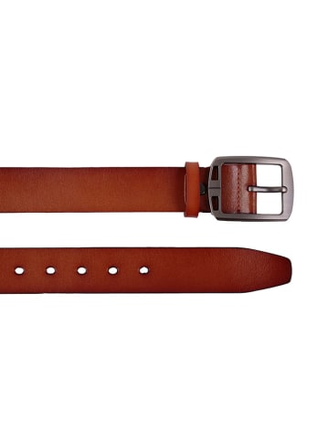 The Time of Bocha Leren riem cognackleurig
