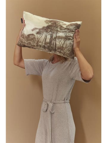 KAAT Kissen "Odetta" in Creme/ Hellbraun