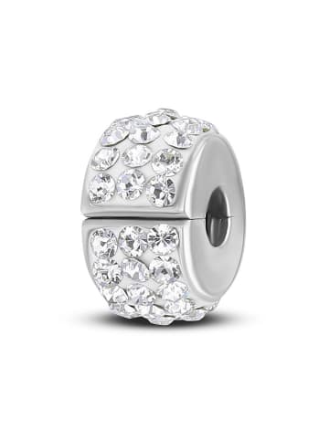 CHARM'S Silber-Bead mit Edelsteinen