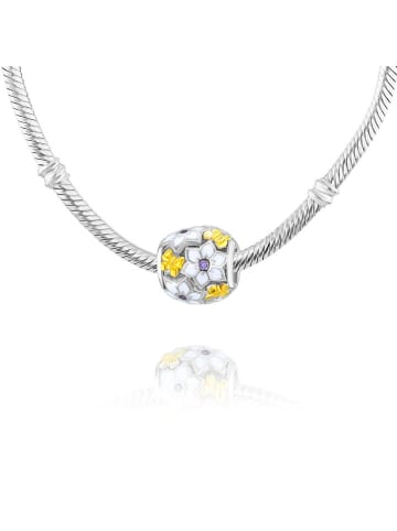 CHARM'S Silber-Bead mit Edelsteinen