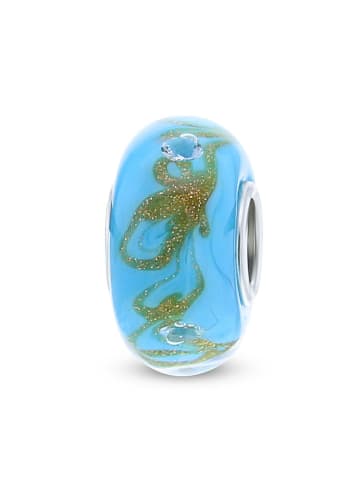 CHARM'S Zilveren bead met glas