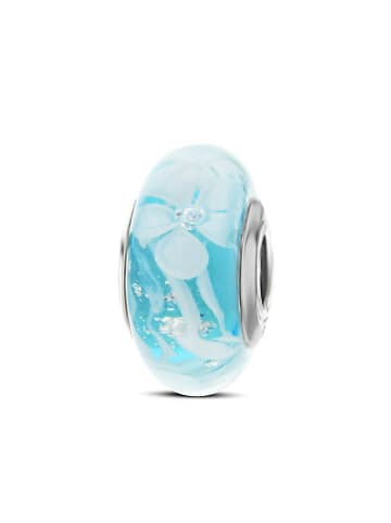 CHARM'S Silber-Bead mit Glas