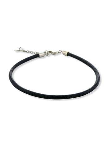 CHARM'S Leder-Armband in Schwarz