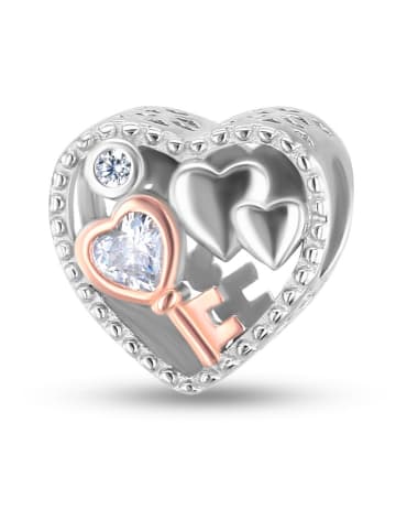 CHARM'S Rosévergold. Bead mit Edelsteinen