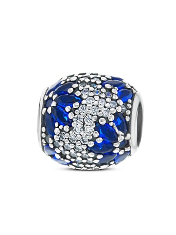 CHARM'S Silber-Bead mit Edelsteinen