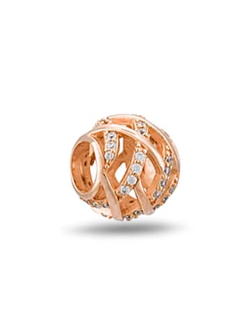 CHARM'S Rosévergold. Bead mit Edelsteinen