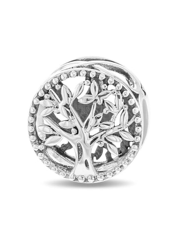 CHARM'S Silber-Bead mit Edelsteinen
