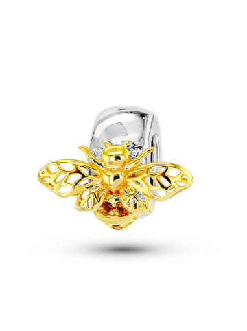 CHARM'S Silber-Bead mit Edelsteinen