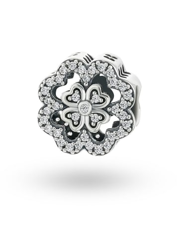 CHARM'S Silber-Bead mit Edelsteinen