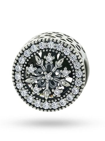 CHARM'S Zilveren bead met edelstenen