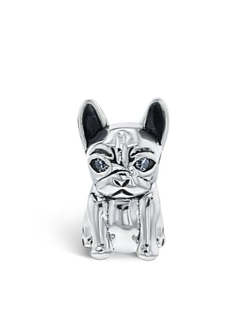 CHARM'S Silber-Bead mit Edelsteinen