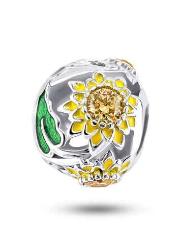 CHARM'S Silber-Bead mit Edelsteinen