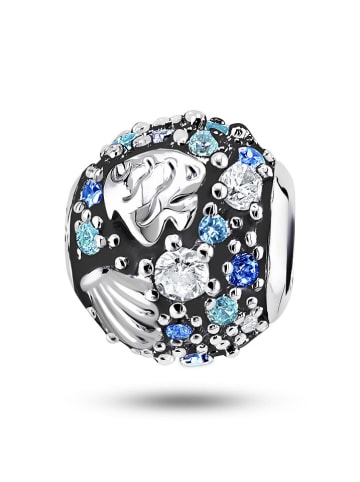CHARM'S Zilveren bead met edelstenen