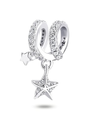 CHARM'S Silber-Bead mit Edelsteinen