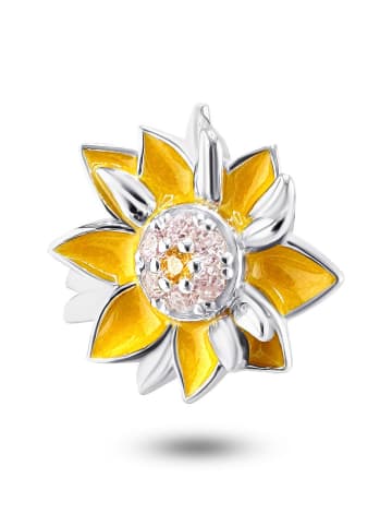 CHARM'S Silber-Bead mit Edelsteinen