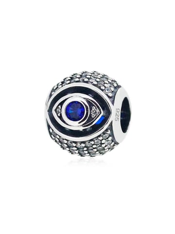 CHARM'S Silber-Bead mit Edelsteinen
