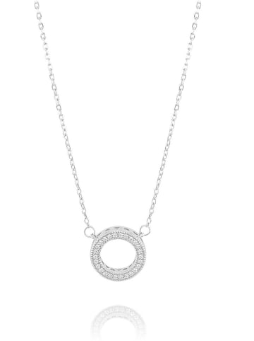 CHARM'S Srebrny naszyjnik z elementem ozdobnym - dł. 47 cm