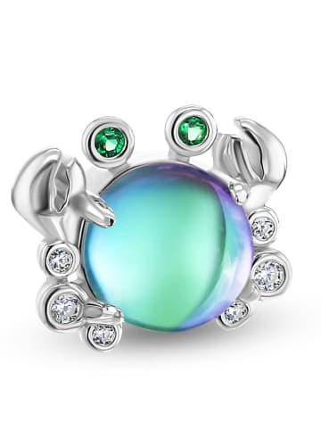 CHARM'S Zilveren bead met edelstenen