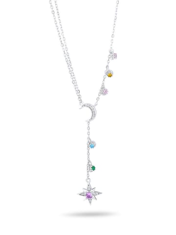 CHARM'S Silber-Halskette mit Schmuckelementen - (L)47 cm