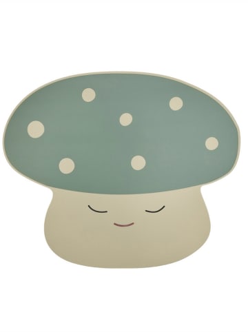 OYOY mini Placemat "Mushroom" beige/groen - (L)35,5 x (B)43 cm