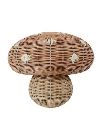 OYOY mini LED-Wandleuchte "Mushroom" in Beige/ Hellbraun - (H)27,7 x Ø 15 cm