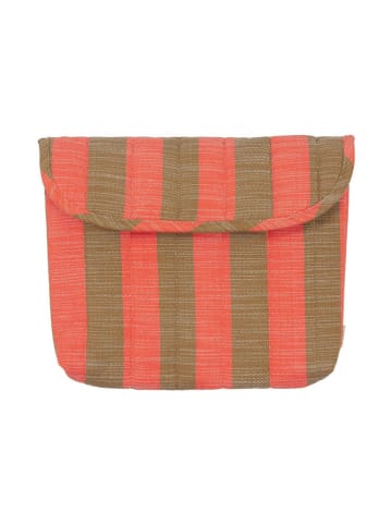 OYOY living design Tablethülle in Rot/ Khaki - (B)33 x (H)26 x (T)2 cm