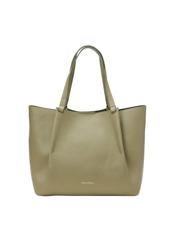 Marc O´Polo Leder-Shopper "Bellar" in Khaki - (B)43 x (H)31 x (T)15 cm
