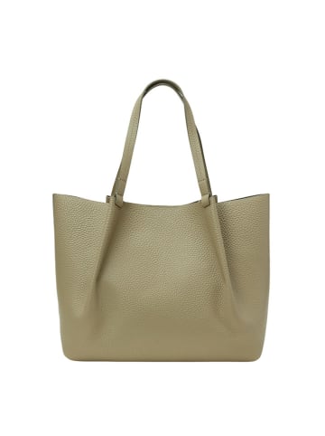 Marc O´Polo Leder-Shopper "Bellar" in Khaki - (B)43 x (H)31 x (T)15 cm