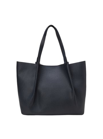 Marc O´Polo Leder-Shopper "Bellar" in Dunkelblau - (B)43 x (H)31 x (T)15 cm