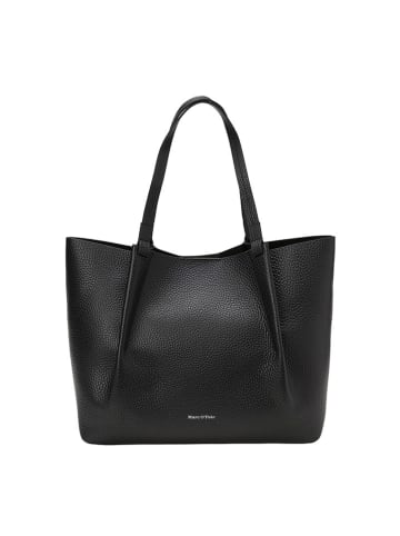 Marc O´Polo Leder-Shopper "Busin" in Schwarz - (B)39 x (H)28 x (T)11 cm