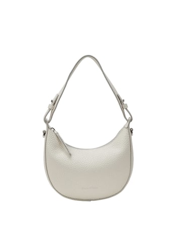 Marc O´Polo Leder-Schultertasche "Bira" in Weiß - (B)23 x (H)18 x (T)5 cm