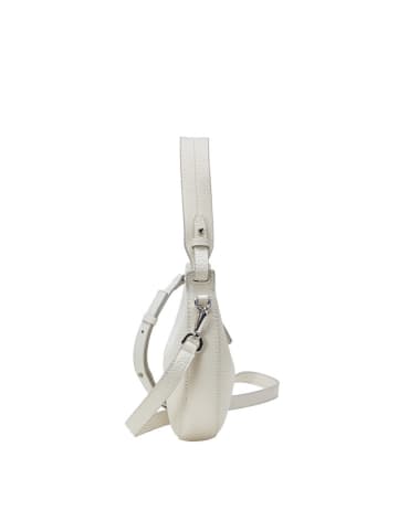 Marc O´Polo Leder-Schultertasche "Bira" in Weiß - (B)23 x (H)18 x (T)5 cm