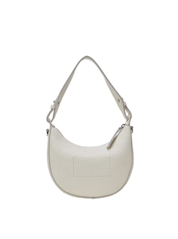 Marc O´Polo Leder-Schultertasche "Bira" in Weiß - (B)23 x (H)18 x (T)5 cm