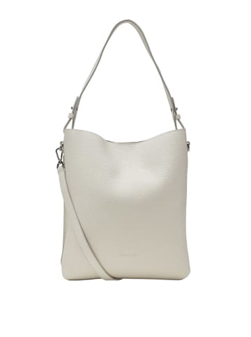 Marc O´Polo Leder-Schultertasche "Brinja" in Weiß - (B)30 x (H)33 x (T)12 cm