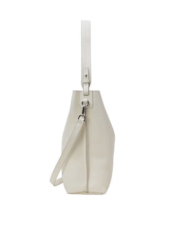 Marc O´Polo Leder-Schultertasche "Brinja" in Weiß - (B)30 x (H)33 x (T)12 cm