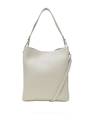 Marc O´Polo Leder-Schultertasche "Brinja" in Weiß - (B)30 x (H)33 x (T)12 cm