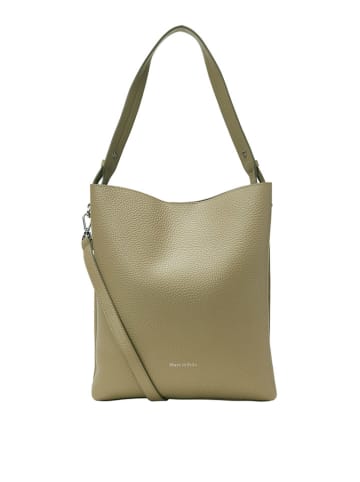 Marc O´Polo Leder-Schultertasche "Brinja" in Khaki - (B)30 x (H)33 x (T)12 cm