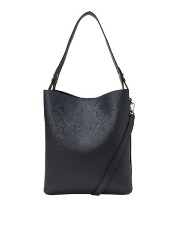 Marc O´Polo Leder-Schultertasche "Brinja" in Dunkelblau - (B)30 x (H)33 x (T)12 cm