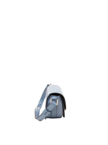 Marc O´Polo Leder-Umhängetasche "Toa" in Hellblau - (B)23 x (H)15 x (T)7,5 cm
