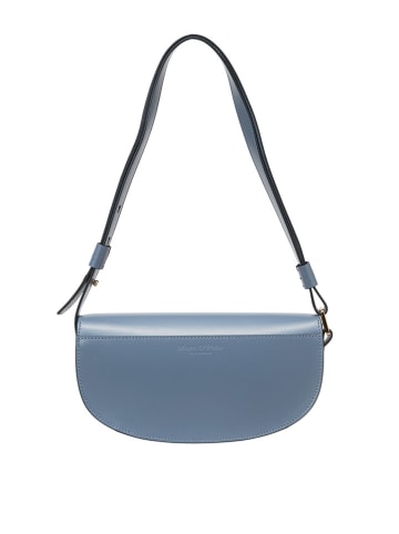 Marc O´Polo Leder-Umhängetasche "Toa" in Hellblau - (B)23 x (H)15 x (T)7,5 cm