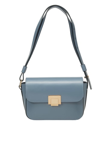 Marc O´Polo Leder-Umhängetasche "Thora" in Hellblau - (B)24 x (H)17 x (T)9 cm