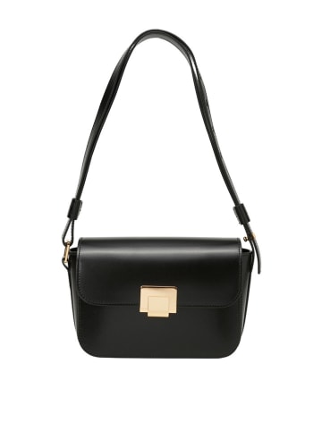 Marc O´Polo Leder-Umhängetasche "Thora" in Schwarz - (B)24 x (H)17 x (T)9 cm